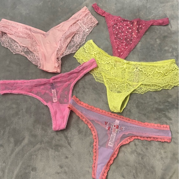 Victoria's Secret Other - New! Victoria’s Secret 5 panty bundle sexy mesh lace thong 10378